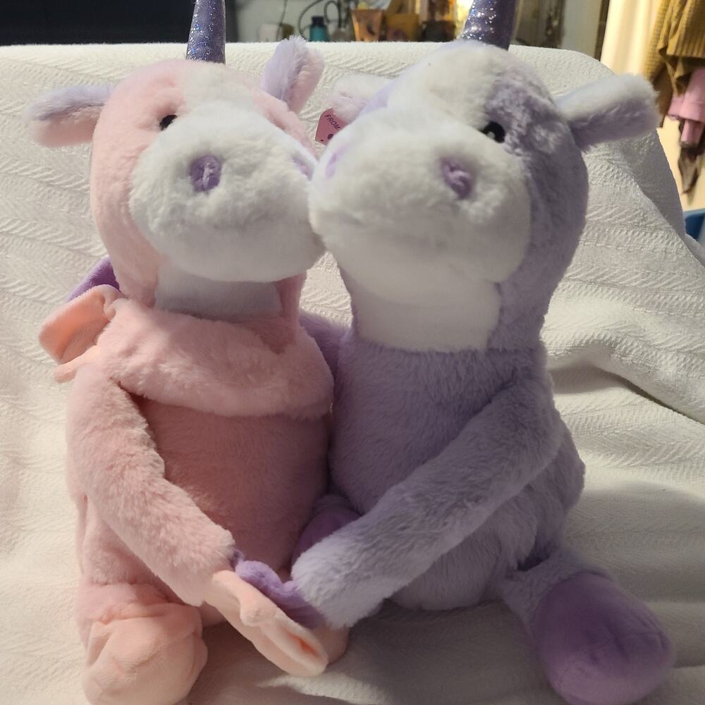 UNICORN - WARMIES HUGS TWIN Cozy Plush Heatable Lavender Scented Stuffed Animal